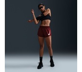 Nike One Pantalón corto de running de talle medio con malla interior Dri-FIT - Mujer - Rojo (XS (EU 32-34))