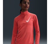 Nike Swoosh Capa intermedia de running Dri-FIT con cremallera de 1/2 - Mujer - Naranja (S (EU 36-38))