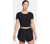 Nike One Fitted Camiseta corta de manga corta Dri-FIT - Mujer - Negro (XS (EU 32-34))
