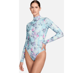 Nike Swim Hydralock Fusion Bañador de una pieza de manga larga - Mujer - Azul