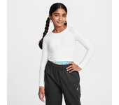 Nike Sportswear Crop top de manga larga - Niña - Blanco