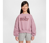 Nike Sportswear Club Fleece Sudadera de cuello redondo y ajuste amplio - Niña - Morado