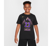 LeBron James Los Angeles Lakers City Edition Camiseta Nike de la NBA - Niño - Negro (XL)