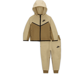 Nike Sportswear Conjunto de dos piezas Tech Fleece con cremallera completa - Bebé - Marrón (18M)