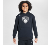 Brooklyn Nets Sudadera con capucha de tejido Fleece Nike de la NBA - Niño/a - Negro