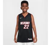 Miami Heat 2023/24 Icon Edition Camiseta Swingman Nike de la NBA - Niño/a - Negro (L)