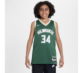 Milwaukee Bucks 2023/24 Icon Edition Camiseta Swingman Nike de la NBA - Niño/a - Verde (XL)
