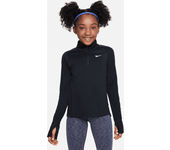 Nike Camiseta de manga larga con cremallera de 1/4 Dri-FIT - Niña - Negro (XS)