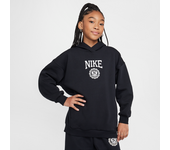 Nike Sportswear Club Fleece Sudadera con capucha y ajuste oversize - Niña - Negro (XL)