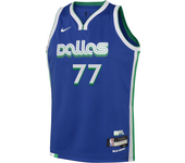 Luka Dončić Dallas Mavericks City Edition Camiseta Nike Dri-FIT NBA Swingman - Niño/a - Azul