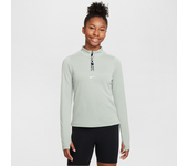 Nike Pro Camiseta de manga larga con media cremallera Dri-FIT - Niña - Verde (L)