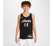 Trae Young Atlanta Hawks City Edition Camiseta Nike Dri-FIT NBA Swingman - Niño/a - Negro
