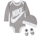 Nike Conjunto de tres piezas - Bebé (0-6 M) - Gris (6-12M)