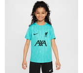 Liverpool FC Academy Pro Camiseta de fútbol de manga corta para antes del partido Nike Dri-FIT - Niño/a - Verde