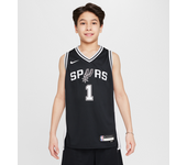Nike San Antonio Spurs 2022/23 Icon Edition Camiseta Swingman de la NBA - Niño - Negro (L)