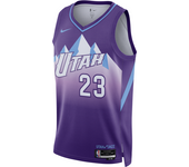 Lauri Markkanen Utah Jazz 2024/25 City Edition Camiseta Swingman Dri-FIT Nike de la NBA - Hombre - Morado