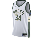 Milwaukee Bucks Association Edition 2022/23 Camiseta Nike Dri-FIT NBA Swingman - Hombre - Blanco (3XL)