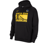 Golden State Warriors Club Courtside Sudadera con capucha Nike de la NBA - Hombre - Negro (M)