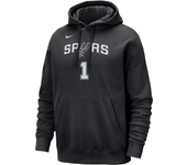 San Antonio Spurs Club Sudadera con capucha Nike de la NBA - Hombre - Negro (L)