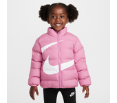 Nike Chaqueta acolchada con relieve y logotipo Swoosh envuelto - Infantil - Rosa (4T)
