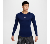 Nike Pro Camiseta de fitness Dri-FIT de manga larga ceñida - Hombre - Azul (L)