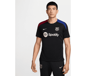 FC Barcelona Strike Camiseta de fútbol de manga corta de tejido Knit Nike Dri-FIT - Hombre - Negro