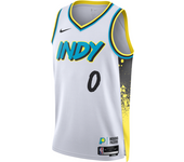 Tyrese Haliburton Indiana Pacers 2024/25 City Edition Camiseta Swingman Dri-FIT Nike de la NBA - Hombre - Blanco (M)