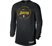 Los Angeles Lakers Camiseta de manga larga Nike Dri-FIT NBA - Hombre - Negro (M)
