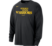 Golden State Warriors Courtside Camiseta de manga larga Nike de la NBA - Hombre - Negro (L)