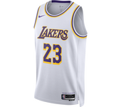 Los Angeles Lakers Association Edition 2022/23 Camiseta Nike Dri-FIT NBA Swingman - Hombre - Blanco (XS)