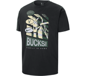 Milwaukee Bucks Courtside Camiseta Nike de la NBA - Hombre - Negro (L)