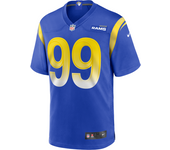 Aaron Donald Los Angeles Rams Camiseta de fútbol americano para el partido Nike NFL - Hombre - Azul (XL)