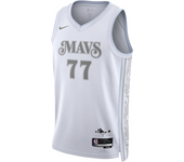 Luka Dončić Dallas Mavericks 2024/25 City Edition Camiseta Swingman Dri-FIT Nike de la NBA - Hombre - Blanco (XXL)