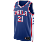 Joel Embiid Philadelphia 76ers 2023/24 Icon Edition Camiseta Nike Dri-FIT NBA Swingman - Hombre - Azul (XL)