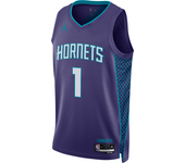 Charlotte Hornets Statement Edition Camiseta Jordan Dri-FIT NBA Swingman - Hombre - Morado (XL)
