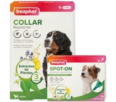 1 collar x 65 cm + 6 pipetas >30 kg Beaphar Pipetas y Collar Repelente para perros ¡Pack ahorro!