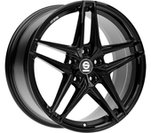 Llanta De Aluminio Sparco Record 7.5x17 5x100 Et35 Brillo Negro