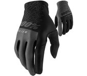 100% Celium Guantes de bicicleta - Negro Gris (M)