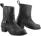 Bogotto Valencia botas de moto impermeables para mujer - Negro (36)