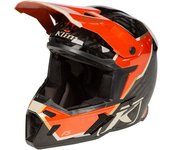 Klim F5 Koroyd Topo Carbon Casco de motocross - Negro Naranja (S)