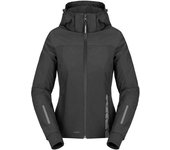 Spidi H2Out II sudadera con capucha impermeable para mujer - Negro (XL)