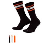 Nike - Calcetines Everyday Plus Cushioned Crew (3 Pares), Unisex, Black-Summit White-Safety Orange-Safety, L [42 - 46]