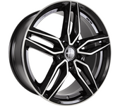 Llanta De Aluminio Gmp Fasten 7.5x17 5x114.3 Et40 Frontal Negro Pulido