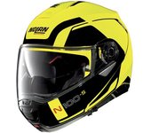 Nolan N100-5 Consistency N-Com Casco - Negro Amarillo (XS)
