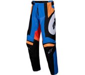 Alpinestars Racer Melt Pantalones de motocross para jóvenes - Azul Naranja (XL)