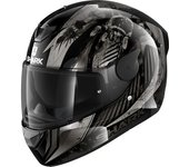 Shark D-SKWAL 2 Atraxx Casco - Negro Plata (XS)