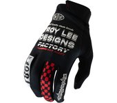Lee GP Pro Factory Guantes de motocross - Negro Blanco Rojo (S)