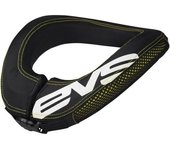 EVS R2 Race Protector de cuello - Negro Amarillo (un tamaño)