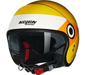 Nolan N21 06 Onirico Casco Jet - Blanco Amarillo Naranja (M)