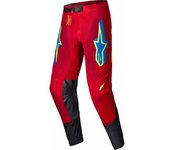 Alpinestars Supertech Maker Pantalones de motocross - Rojo Amarillo (32)